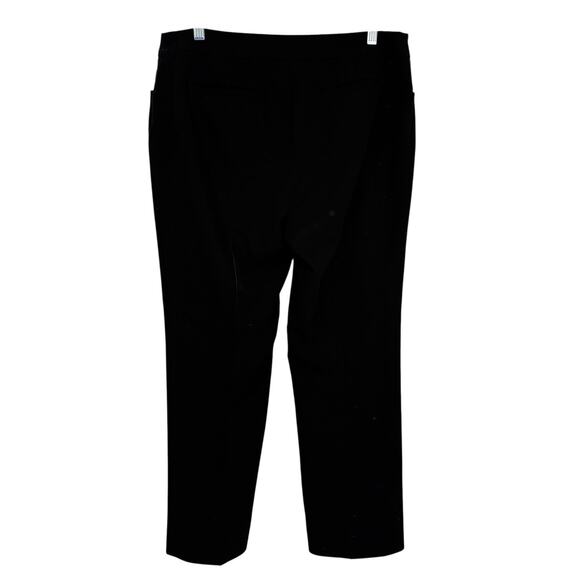 Chicos 1.5 Flat Front Dress Pants size Medium Black 29" inseam Taper Leg - Picture 4 of 11